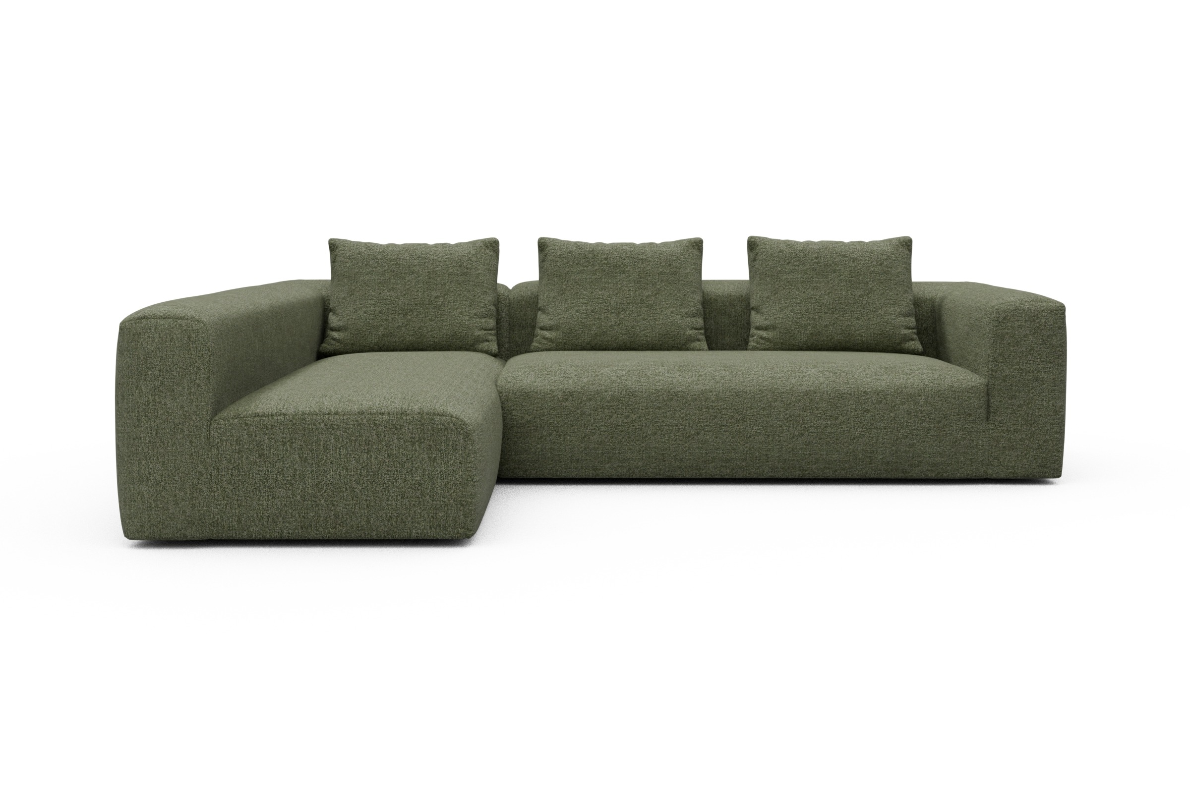 Skandi Home Ecksofa Fred 2x 2,5-Sitzer links offen Carreno-Vivid-Green moebelfaktor