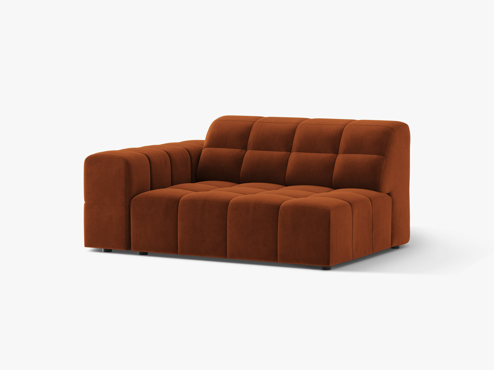 Micadoni Jennifer Sofamodul XL Links Samt Bluvel Terrakotta