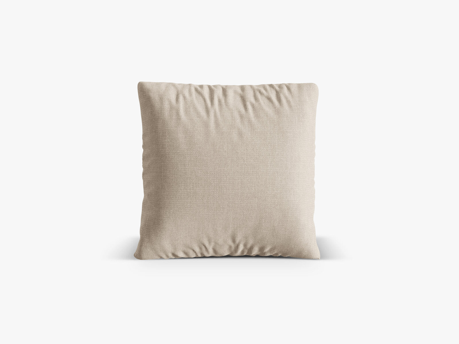 Micadoni Kissen Nuria Strukturierter Stoff Beige 50x50x19