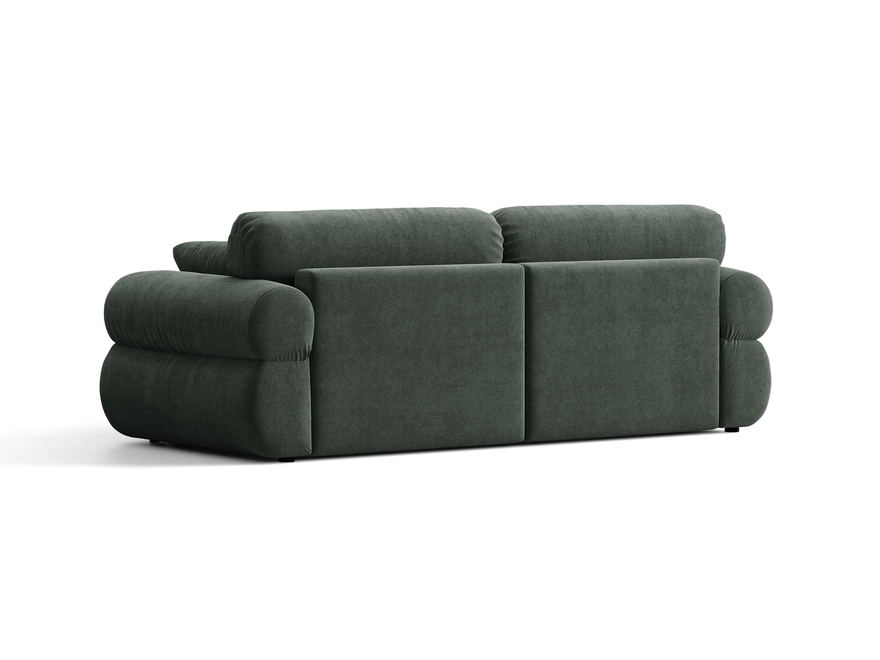 Micadoni Ophelia Sofa 3-Sitzer Strukturierter Stoff Liberty Moosgrün