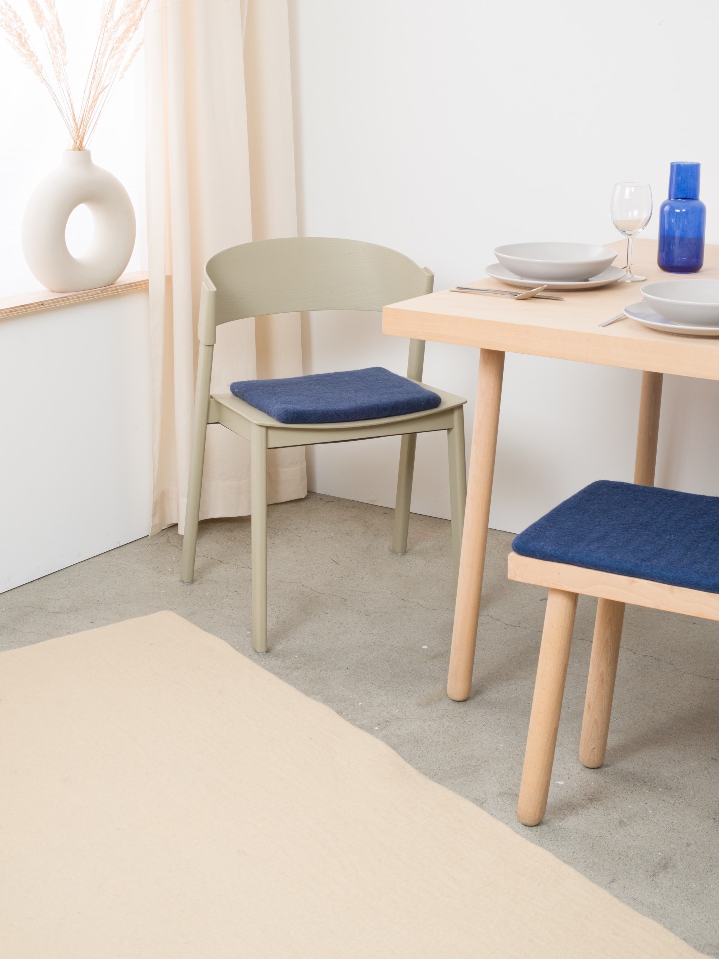myfelt Alva - Flache Sitzauflage quadratisch