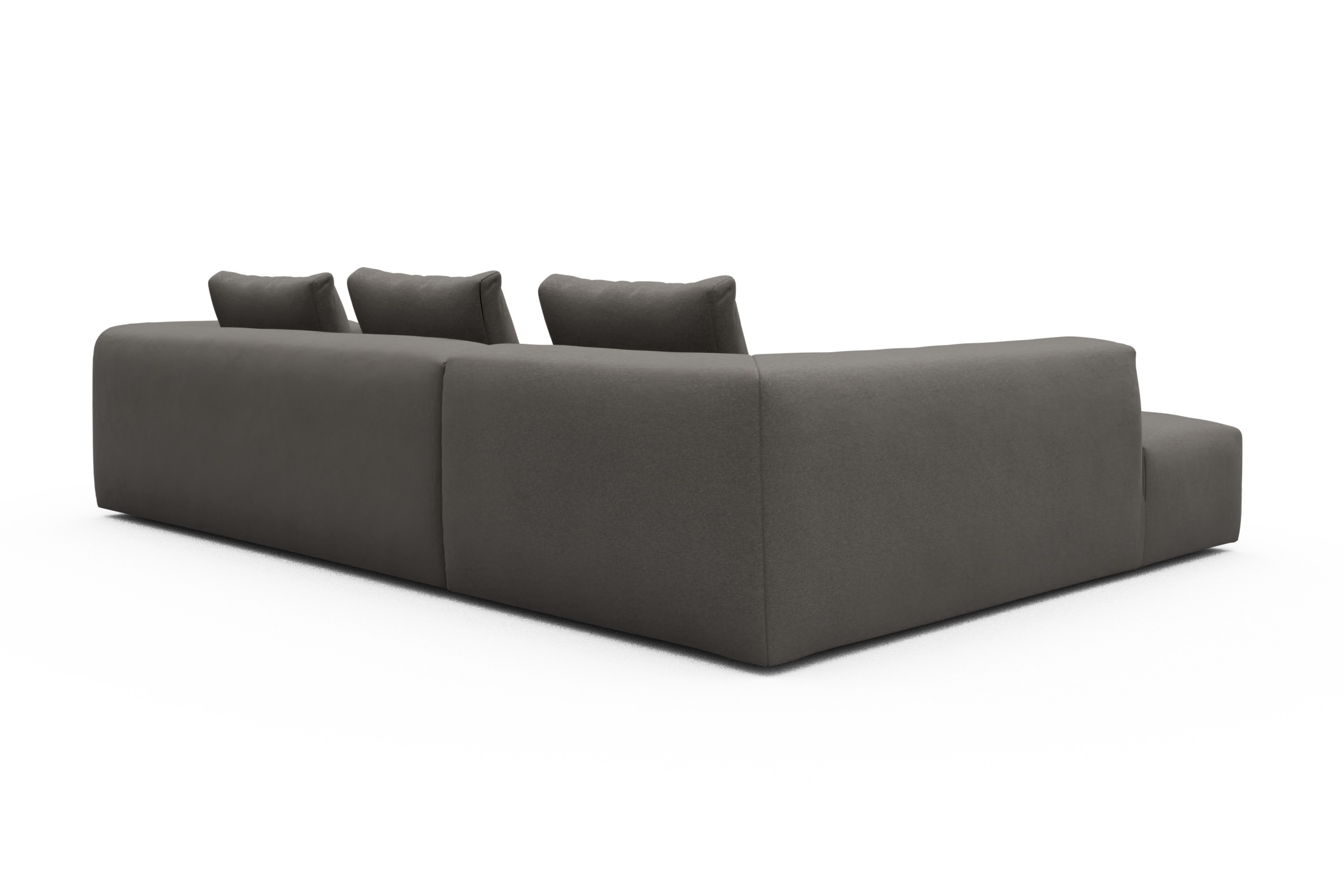 Ecksofa Fred Relax-Ecke links mit 2,5-Sitzer Satya-Taupe