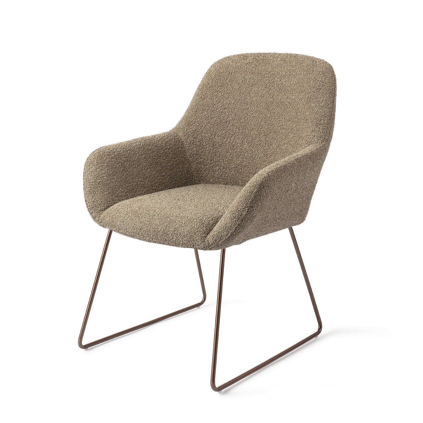 Jesper Home Esszimmerstuhl Kushi Moss Meadow Slide Rose
