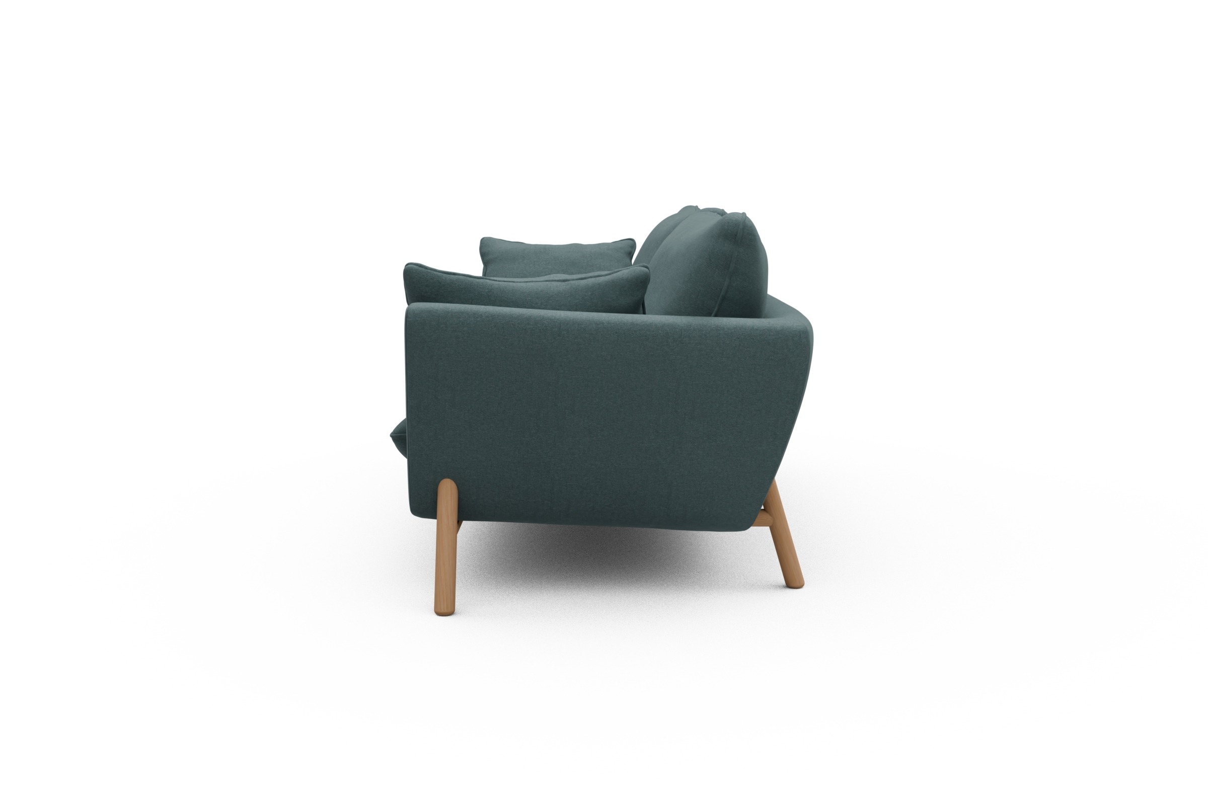 Sofa Emil 3-Sitzer Beinfarbe Eiche Natur Satya-Niagara