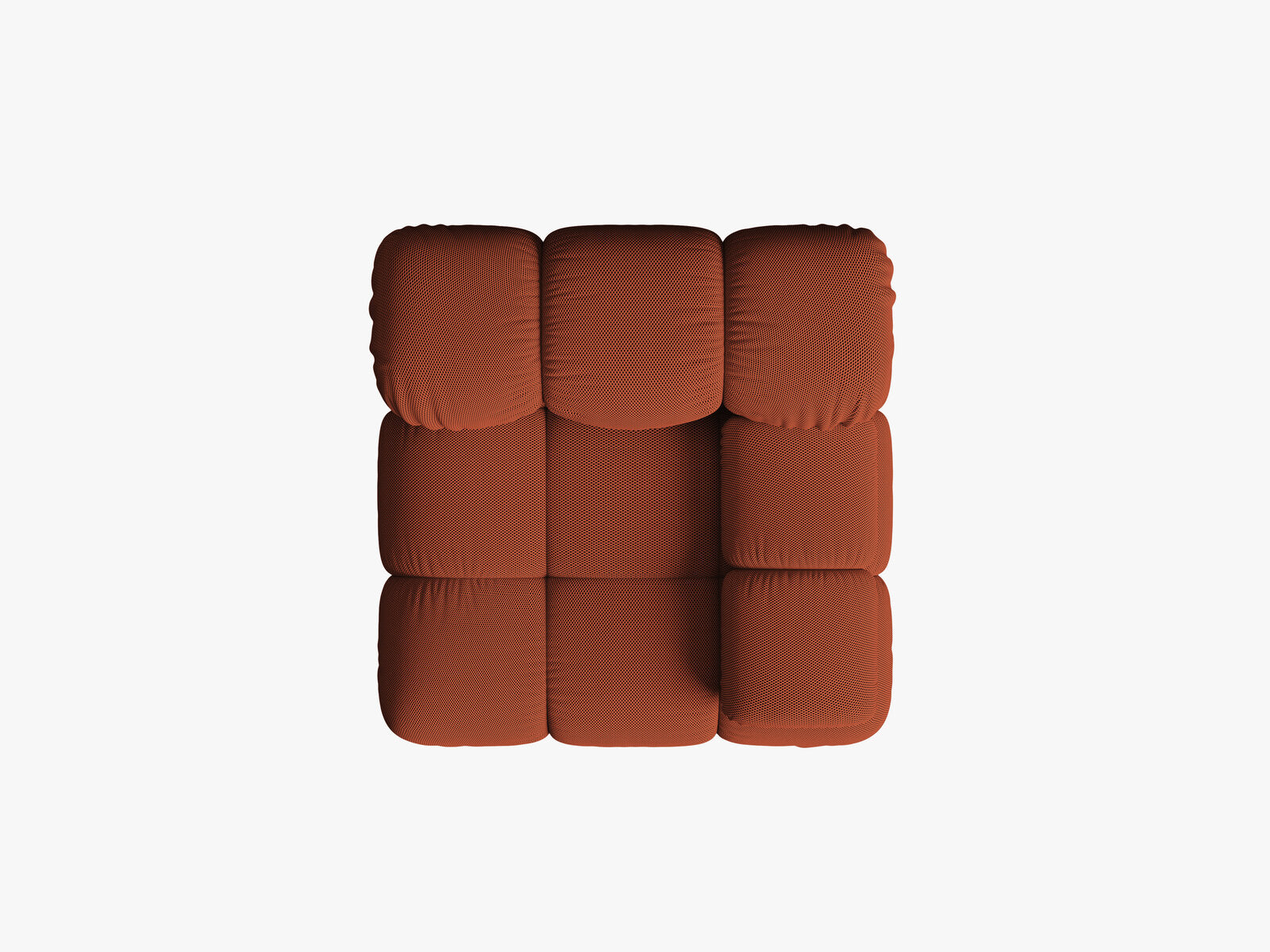 Micadoni Eckmodul Bellis Rechts 3D-Stoff Sonic Ziegel