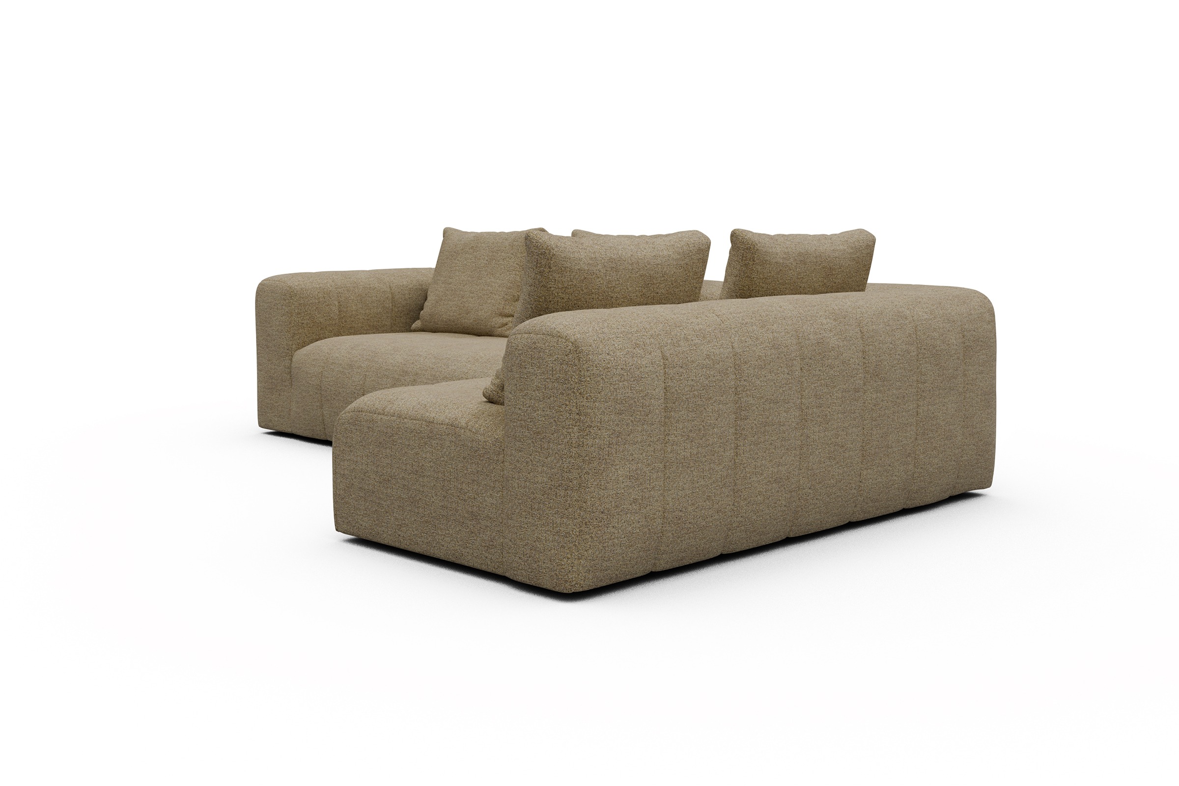 Ecksofa Hugo 2x 2,5-Sitzer Armlehne links Carreno-Silician-Yellow