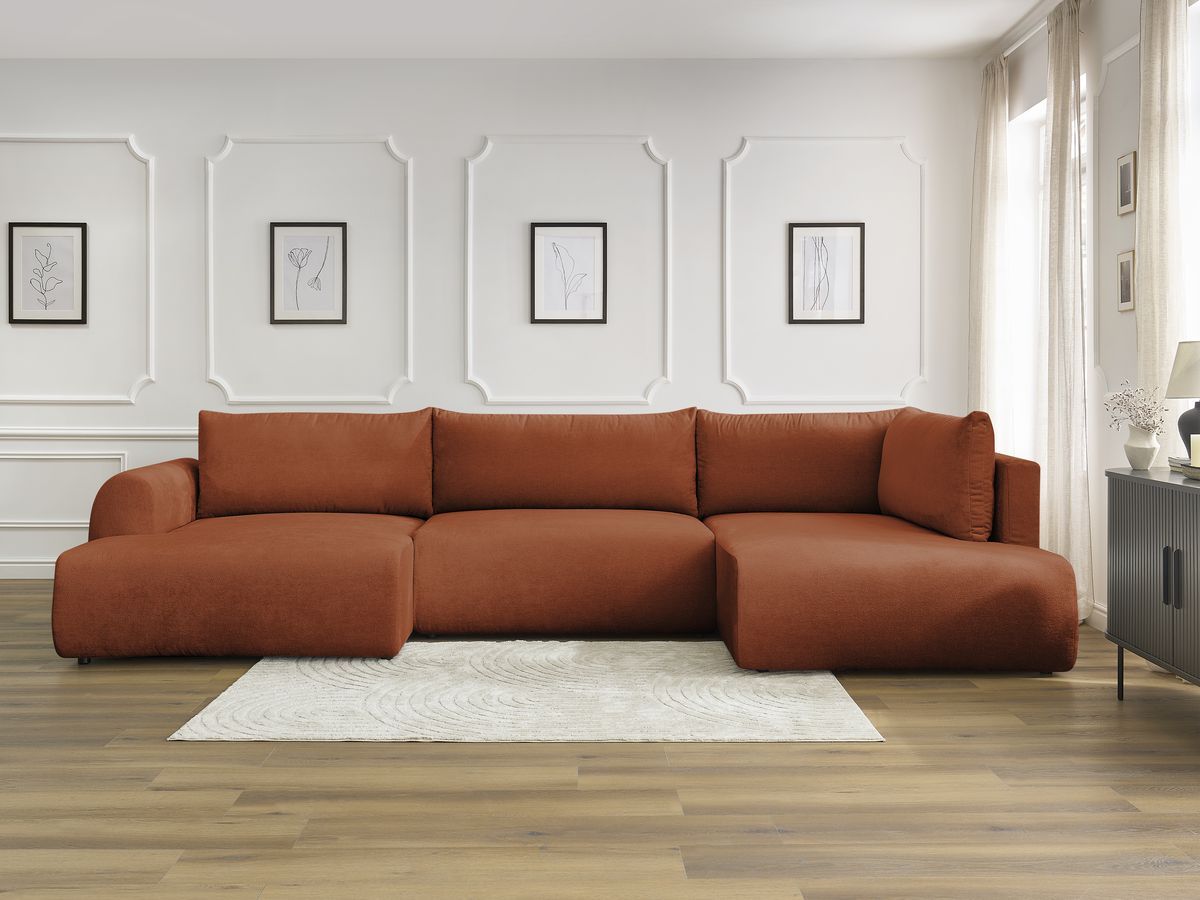 Bobochic Lucien Wohnlandschaft Stoff Orange Ecke links
