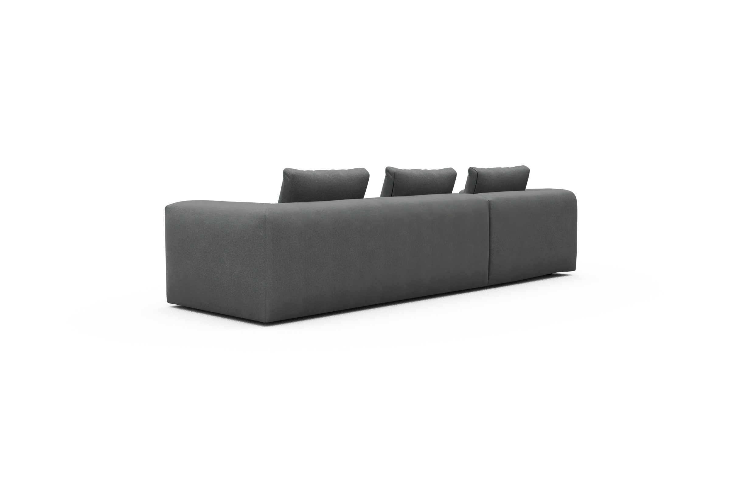 Ecksofa Fred Chaiselongue links mit 2,5-Sitzer Satya-Steel