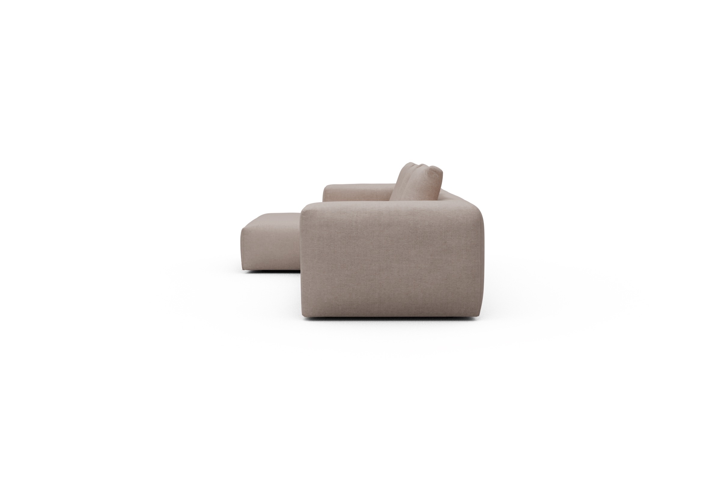 Ecksofa Fred Chaiselongue links mit 2,5-Sitzer Weda-Sand
