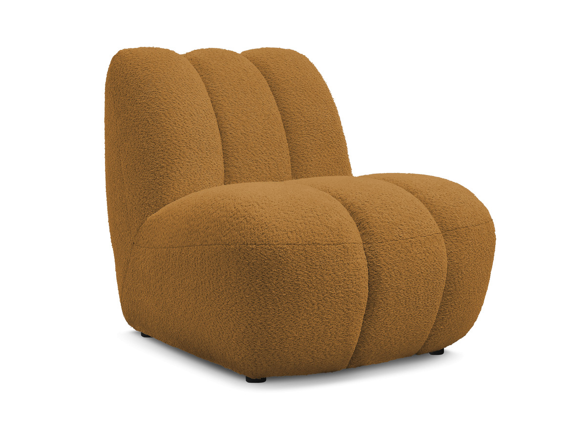 Bobochic Janissaire Sessel 81 × 90 cm Bouclé-Stoff Gelb