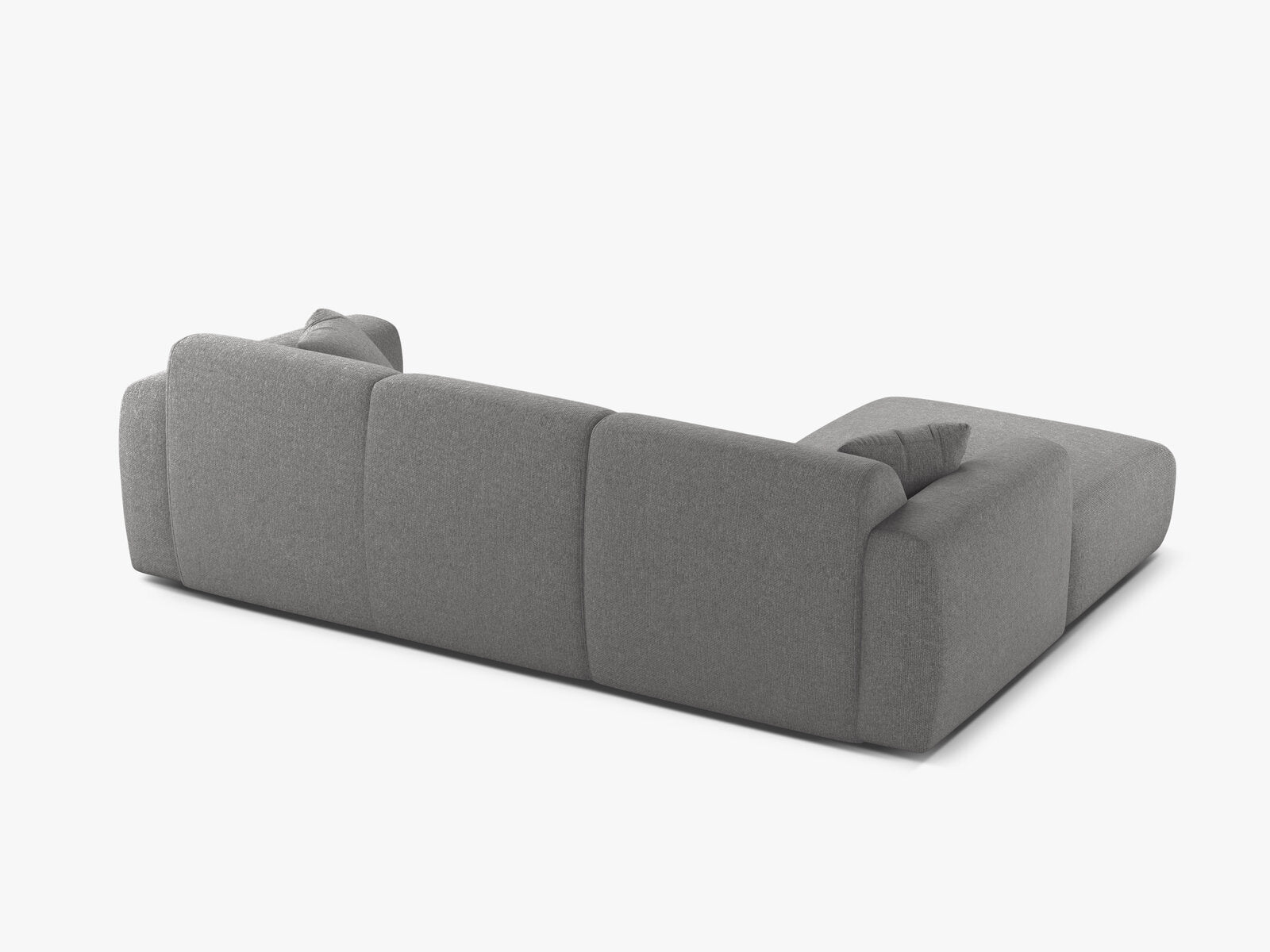 Micadoni Ecksofa Molino 4-Sitzer Links Chenille Eden Hellgrau