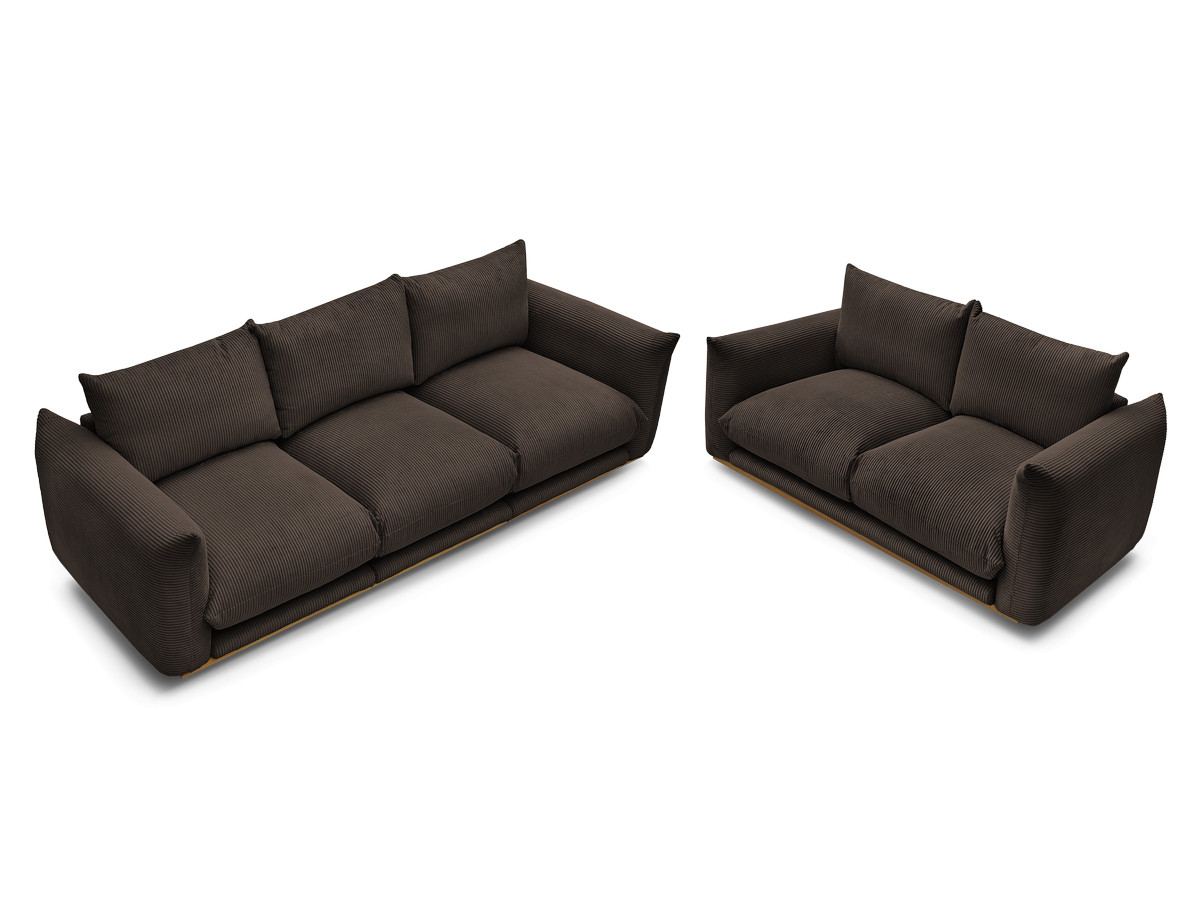 Bobochic Ernest Sofa 5-Sitzer Cordsamt Braun