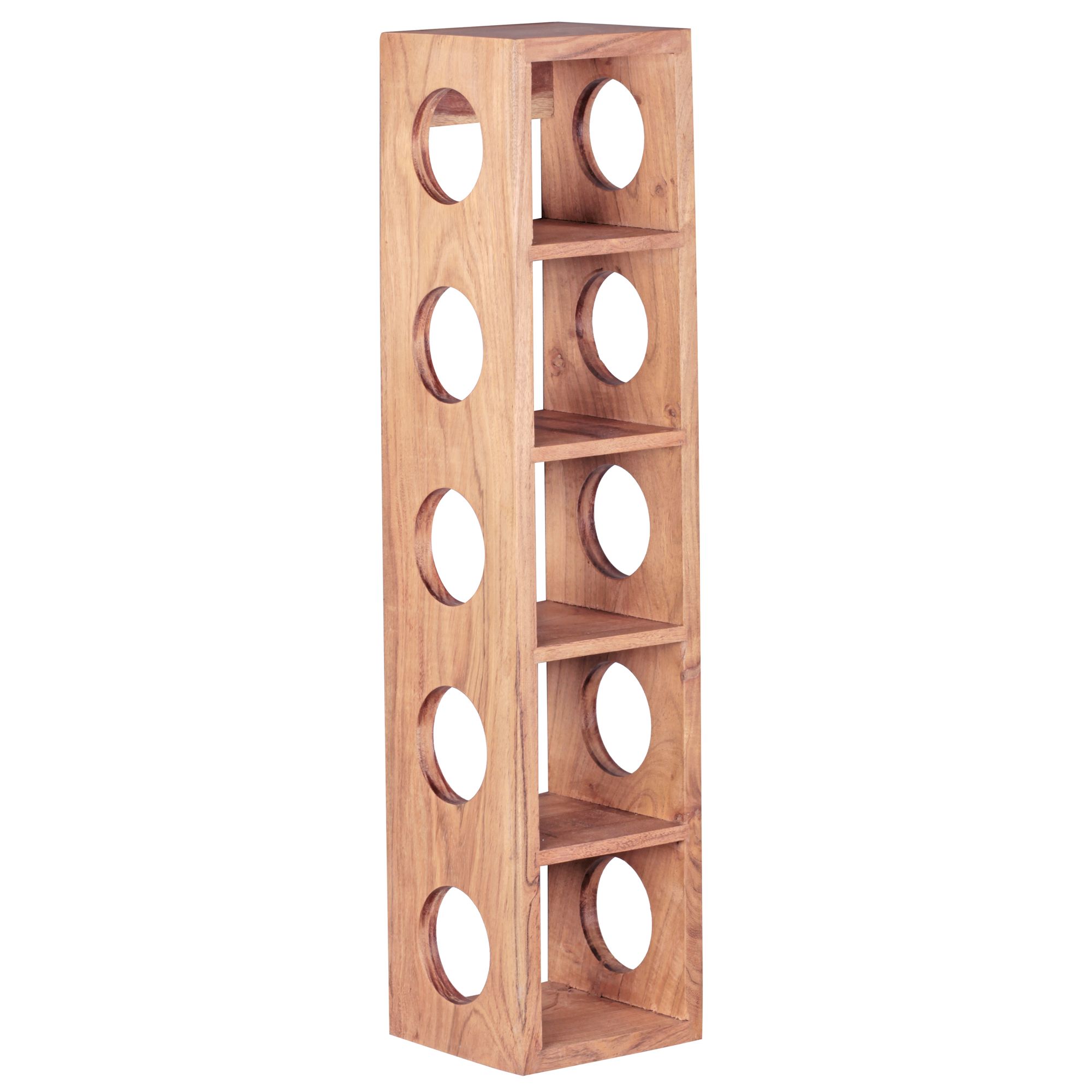 Standregal Aalvik Massivholz Akazie 15 × 15 × 70 cm
