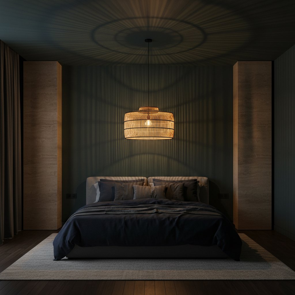Raw Materials Pendelleuchte Stella Rattan
