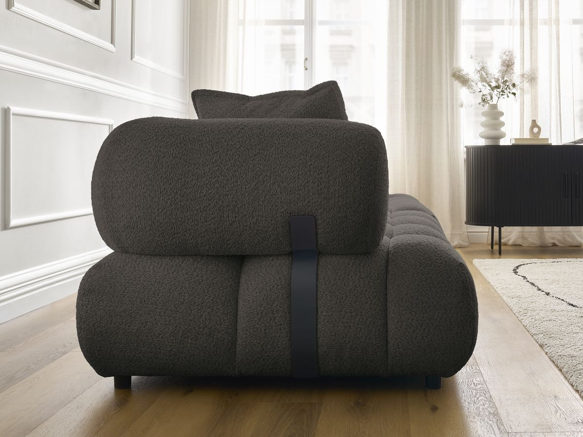 Bobochic Alya Sofa 4-Sitzer Bouclé-Stoff Braun