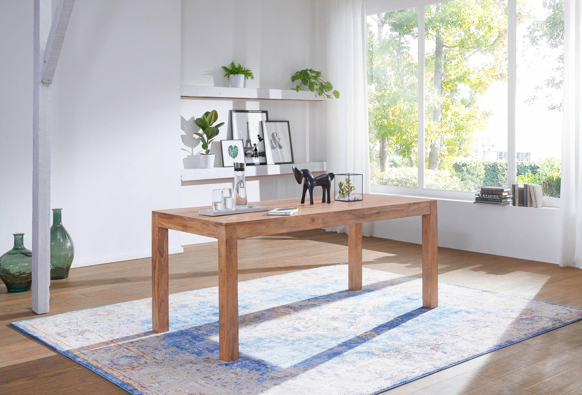 Esstisch Aalvik Akazie Massivholz 120 × 60 × 76 cm