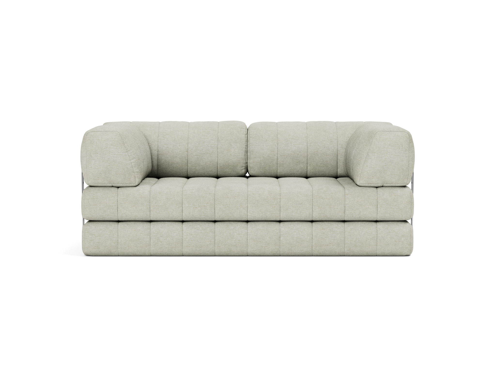 Schlafsofa CozyPad mit Armlehnen Flachgewebe Avella 280-Sand