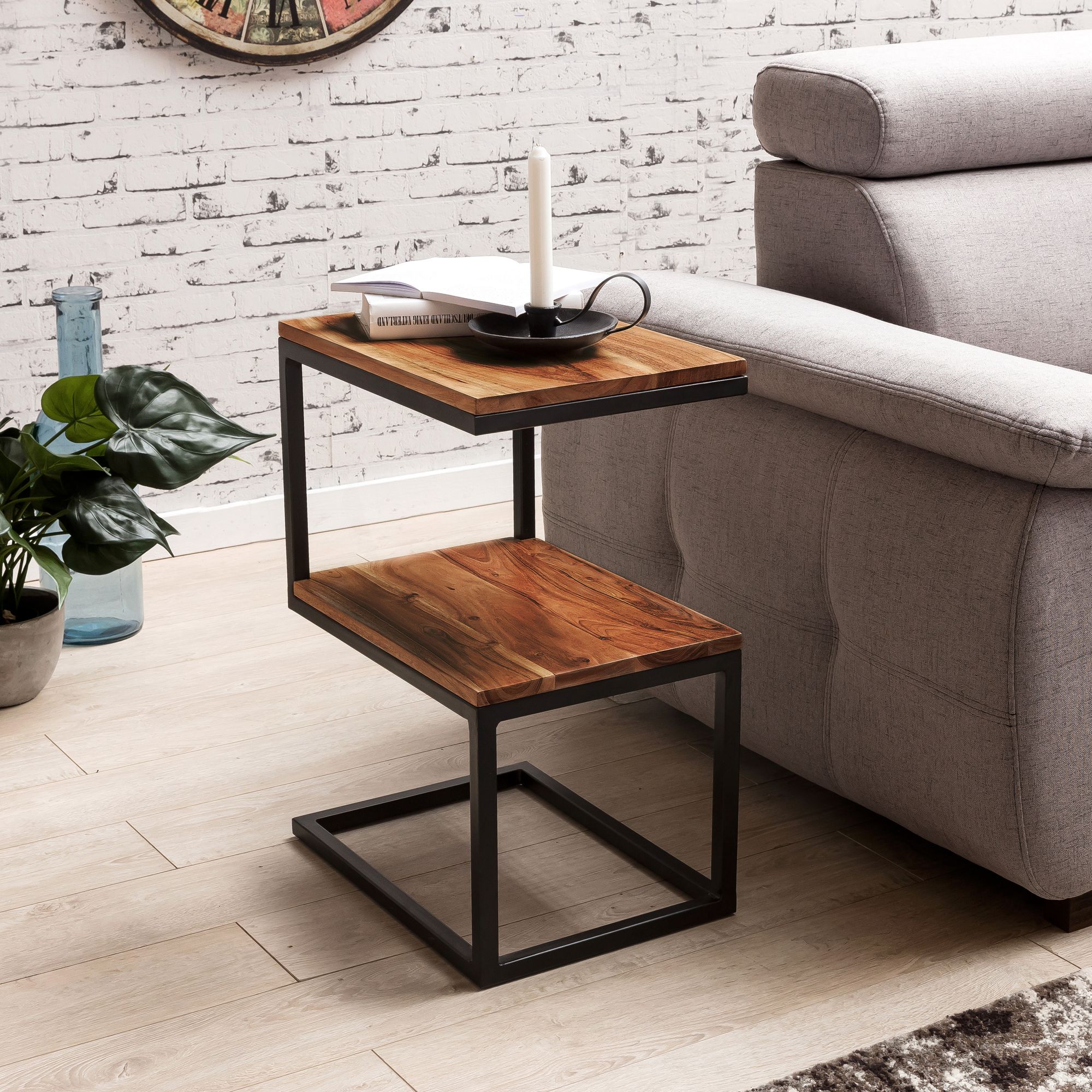 Beistelltisch Alden Massivholz Sheesham 45 × 30 × 60 cm