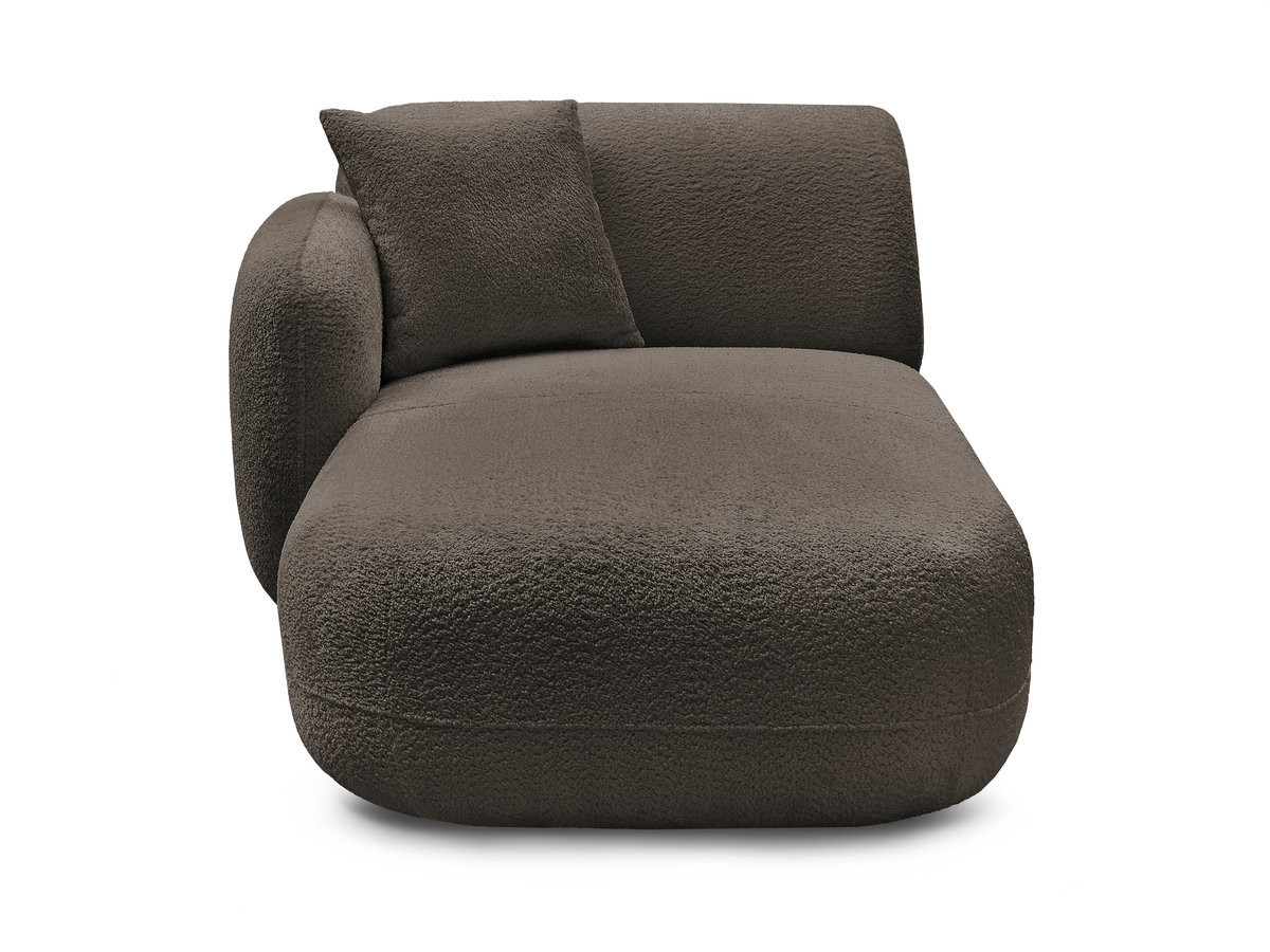 Bobochic Anda Méridienne-Modul Chenille Braun Ecke links