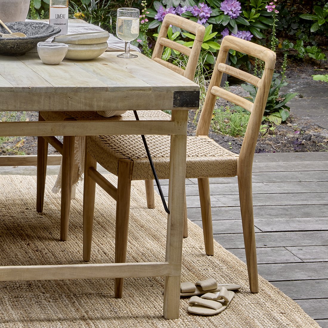 Raw Materials Verano Gartenstuhl aus Teakholz Natur