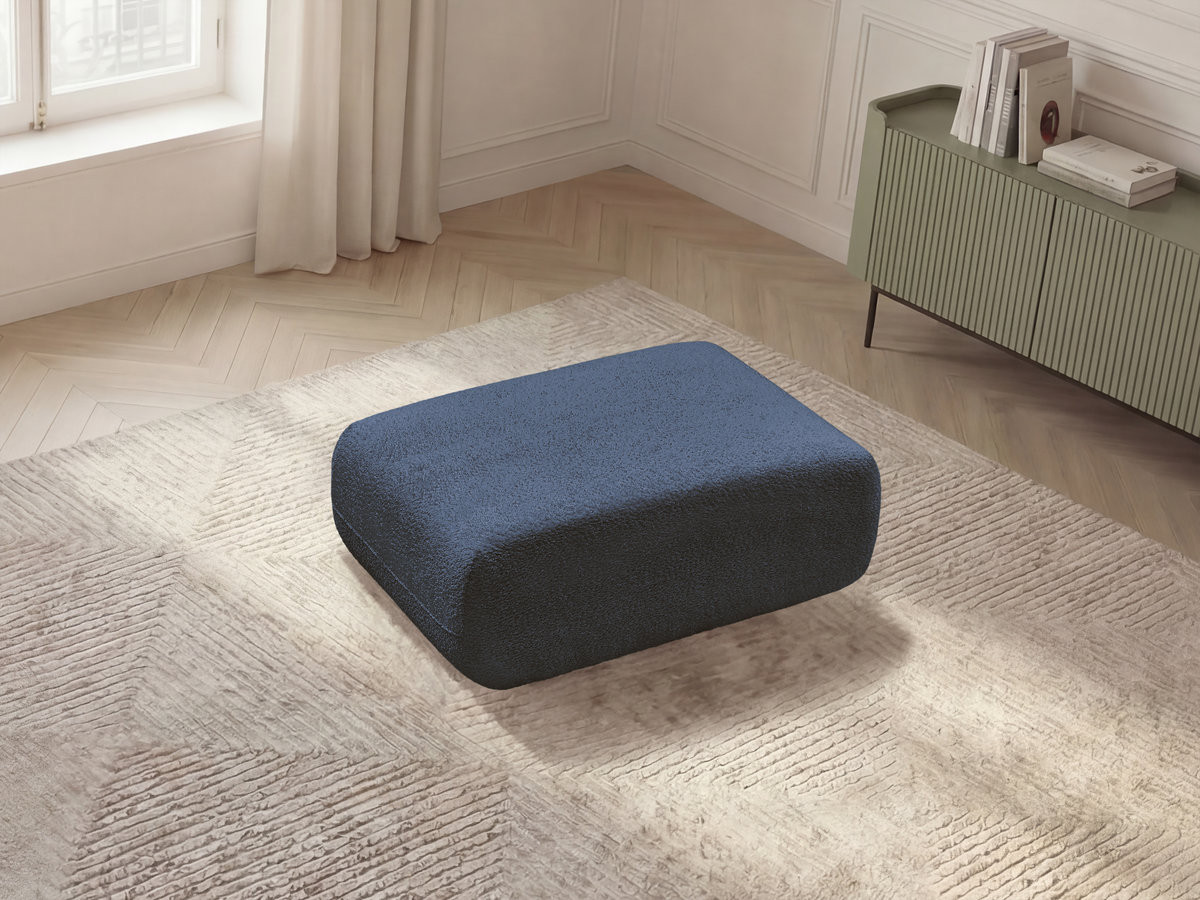 Bobochic Anda Pouf Chenille Dunkelblau
