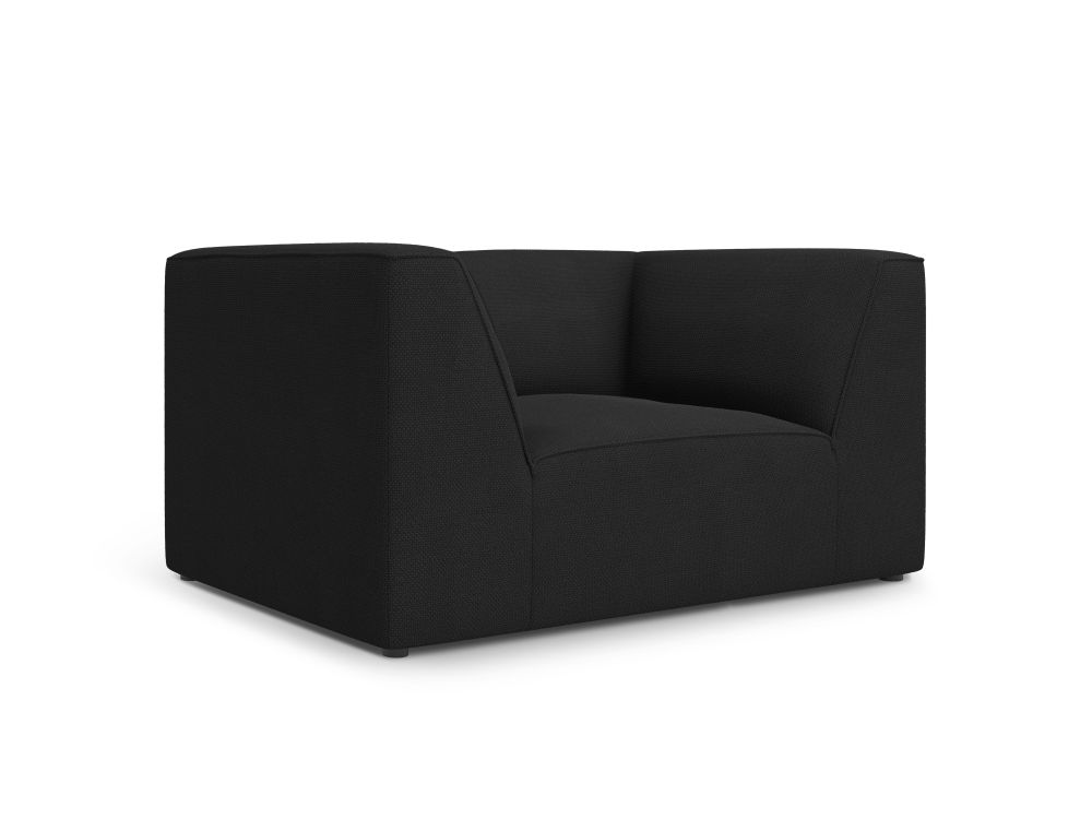 Cosmopolitan Design Sessel Siena Strukturierter Stoff Ottawa Schwarz