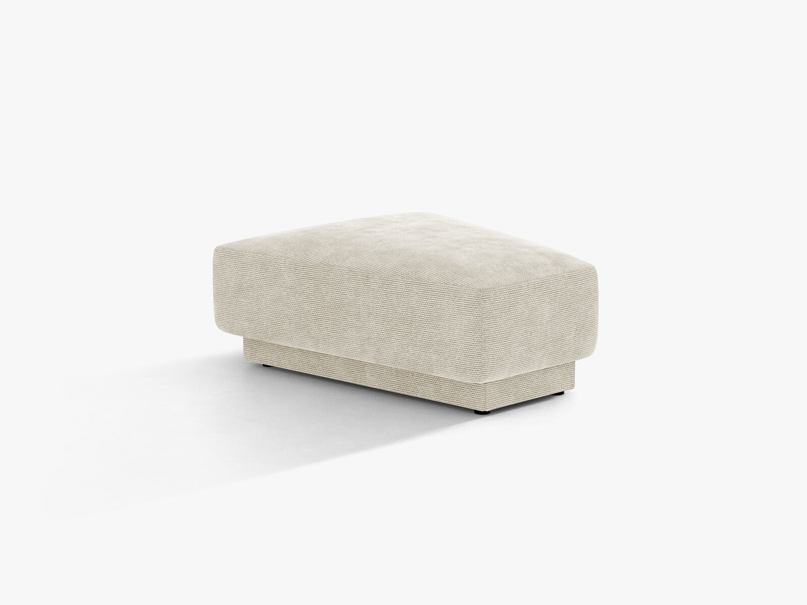 Micadoni Hocker Miley Chenille Eden Helles Beige