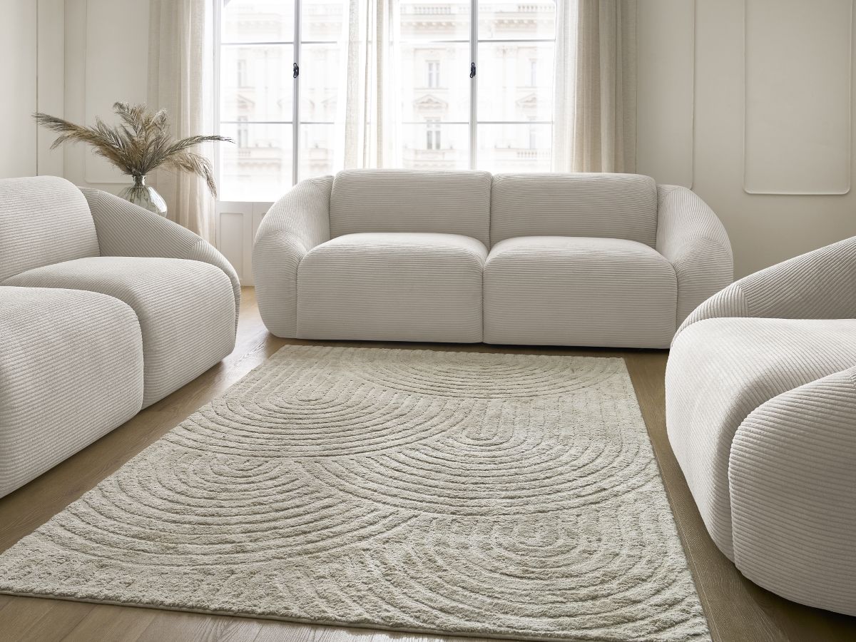 Bobochic Tina Sofa 6-Sitzer Cordsamt Beige