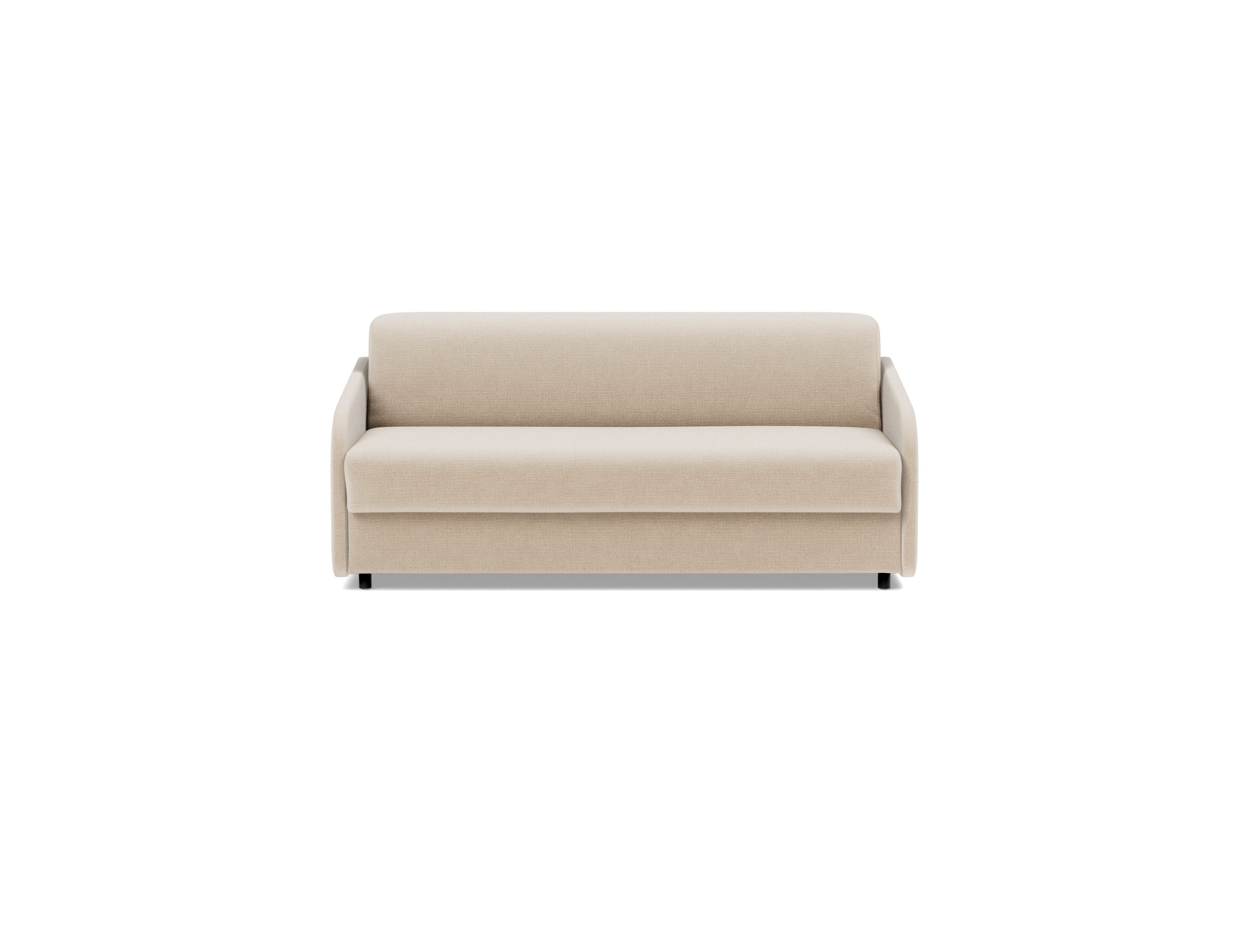 Schlafsofa Eivor mit Taschenfederkernmatratze 140 Chenille Esina 410-Almond-Beige