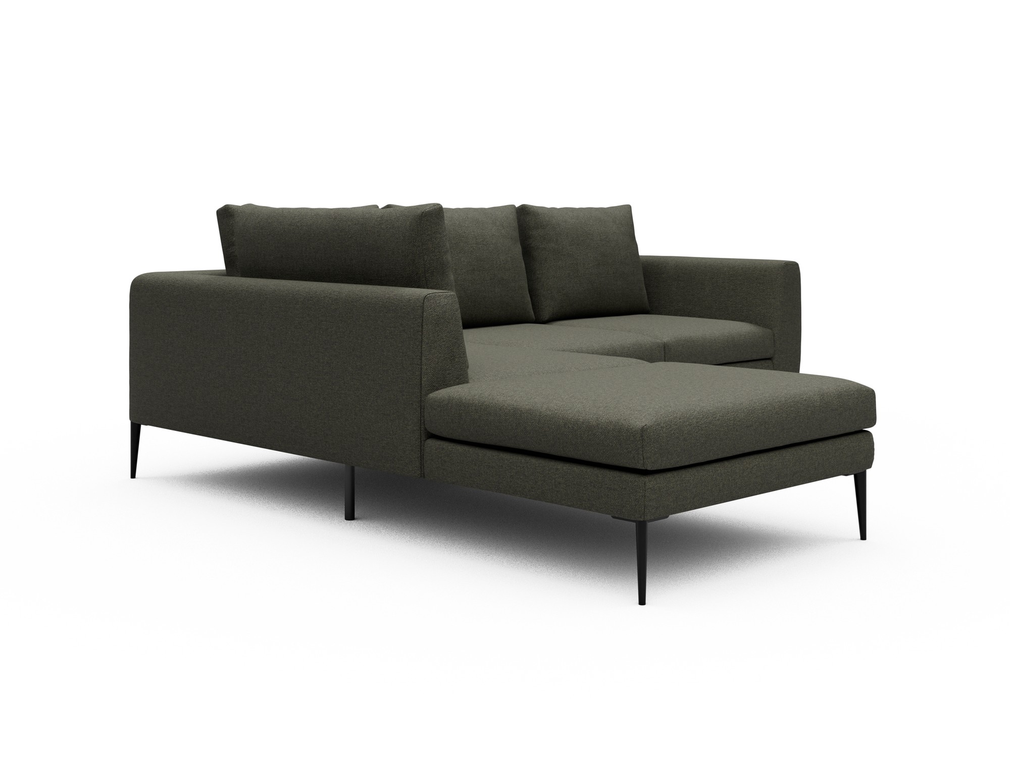 Skandi Home Ecksofa Paul Relax-Ecke links mit 2-Sitzer Sama-Winter-Moss moebelfaktor