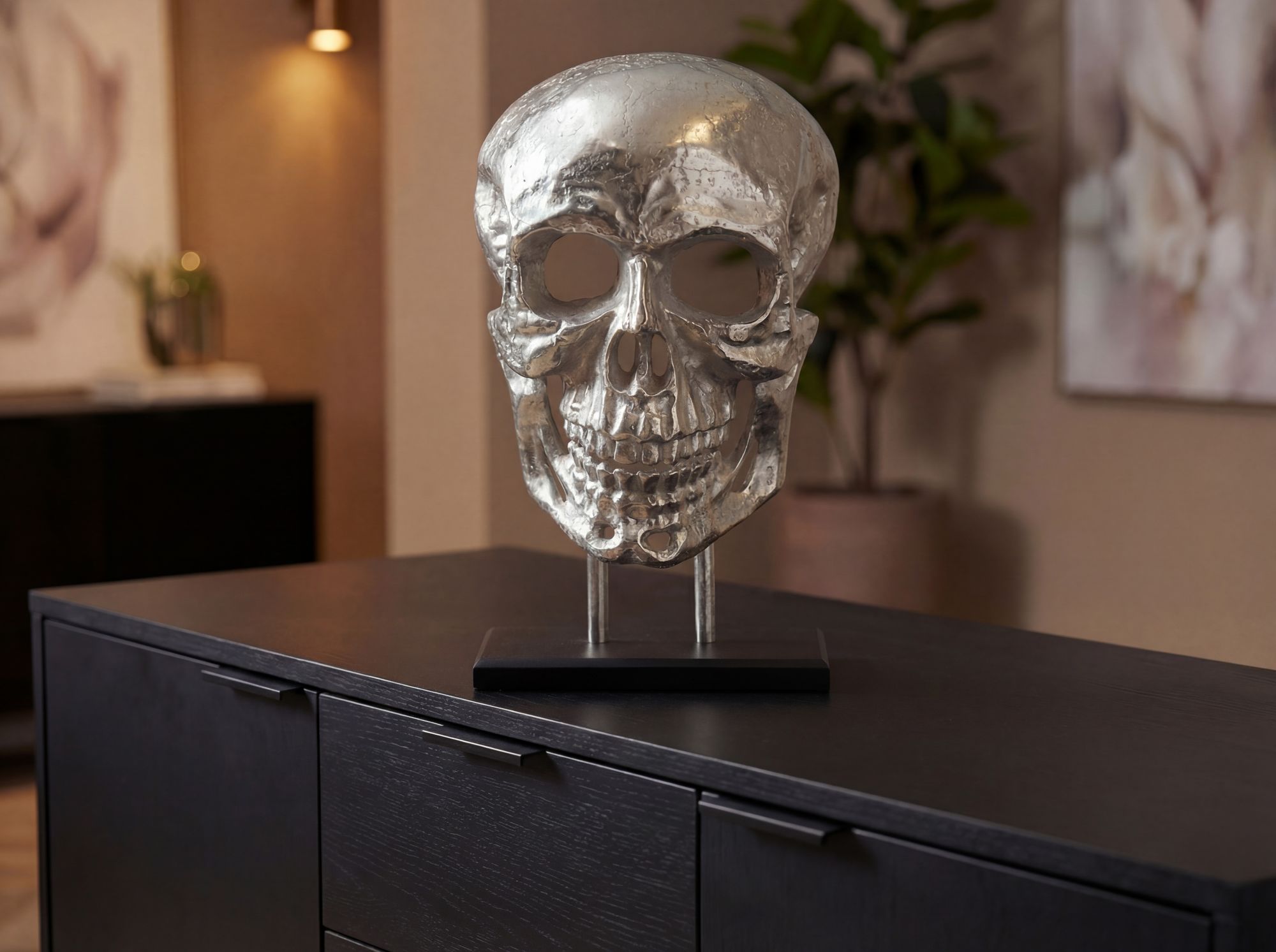 Dekoobjekt Munkeby Silber 32,5 × 17 × 57 cm