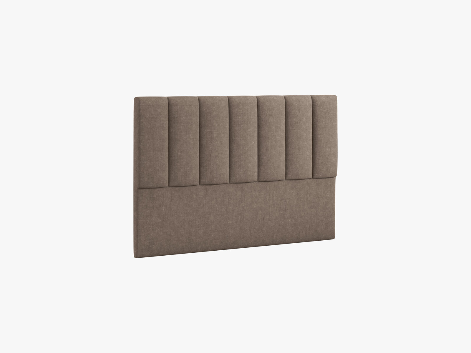 Micadoni Marl Samtiger Kopfteil 140 cm (H 95 cm) Strukturierter Stoff Liberty Cappuccino 140x95