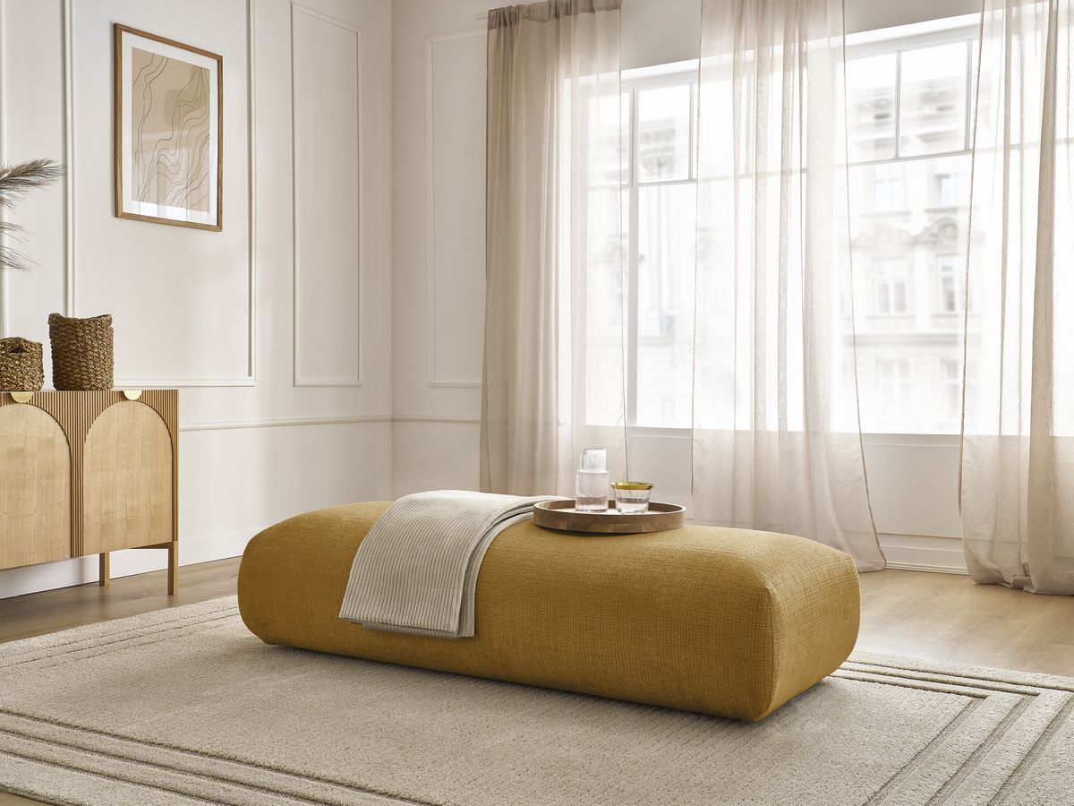 Bobochic Sirius Sofa Strukturstoff Gelb