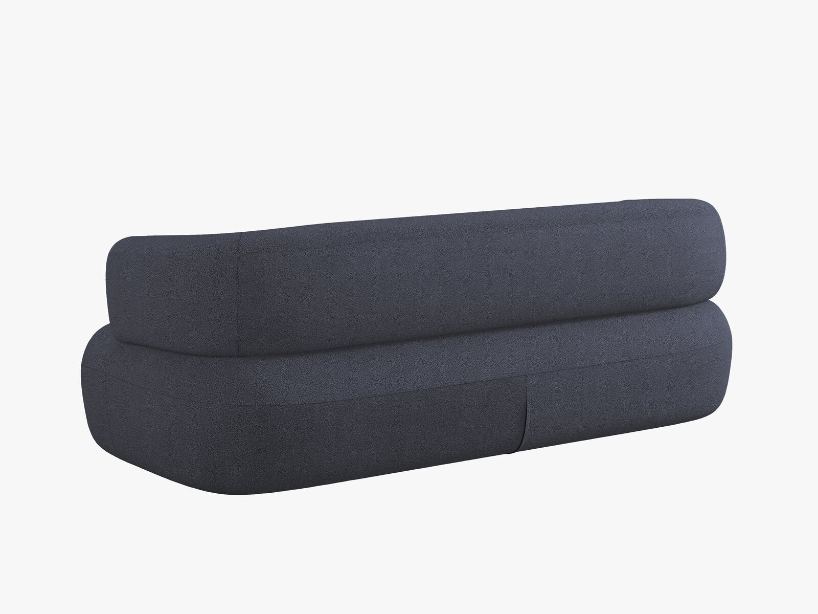 Micadoni Sofa Jenny 2-Sitzer Boucle Now or Never Dunkelblau