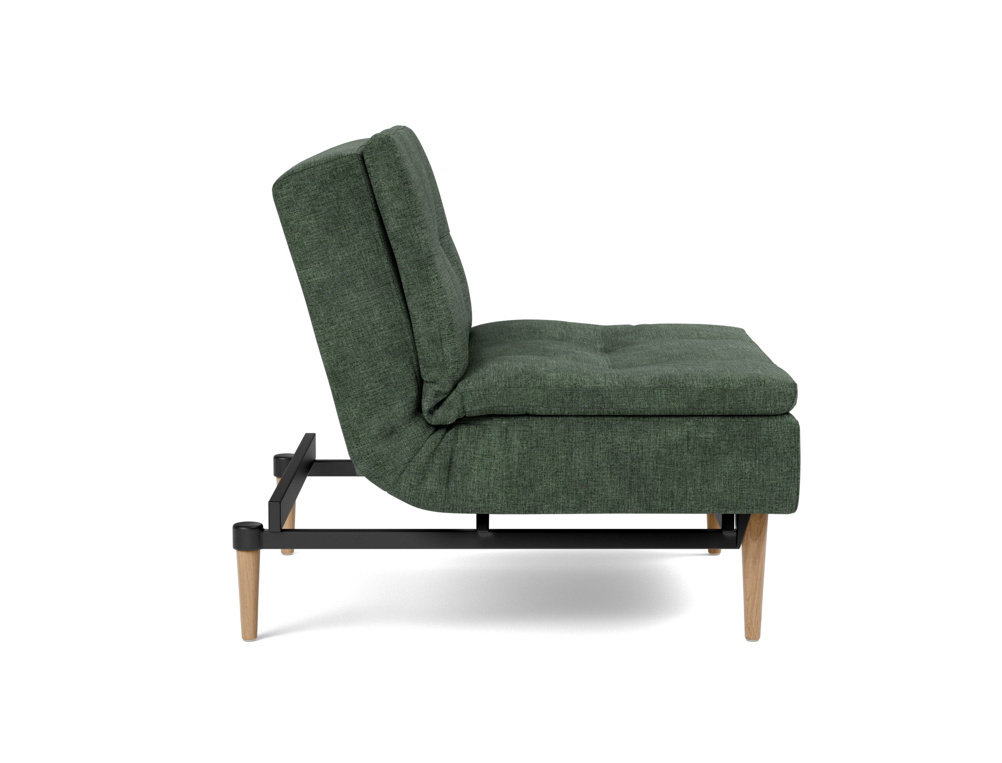 Sessel Dublexo Flachgewebe Avella 281-Pine-Green Beine Styletto Eiche hell