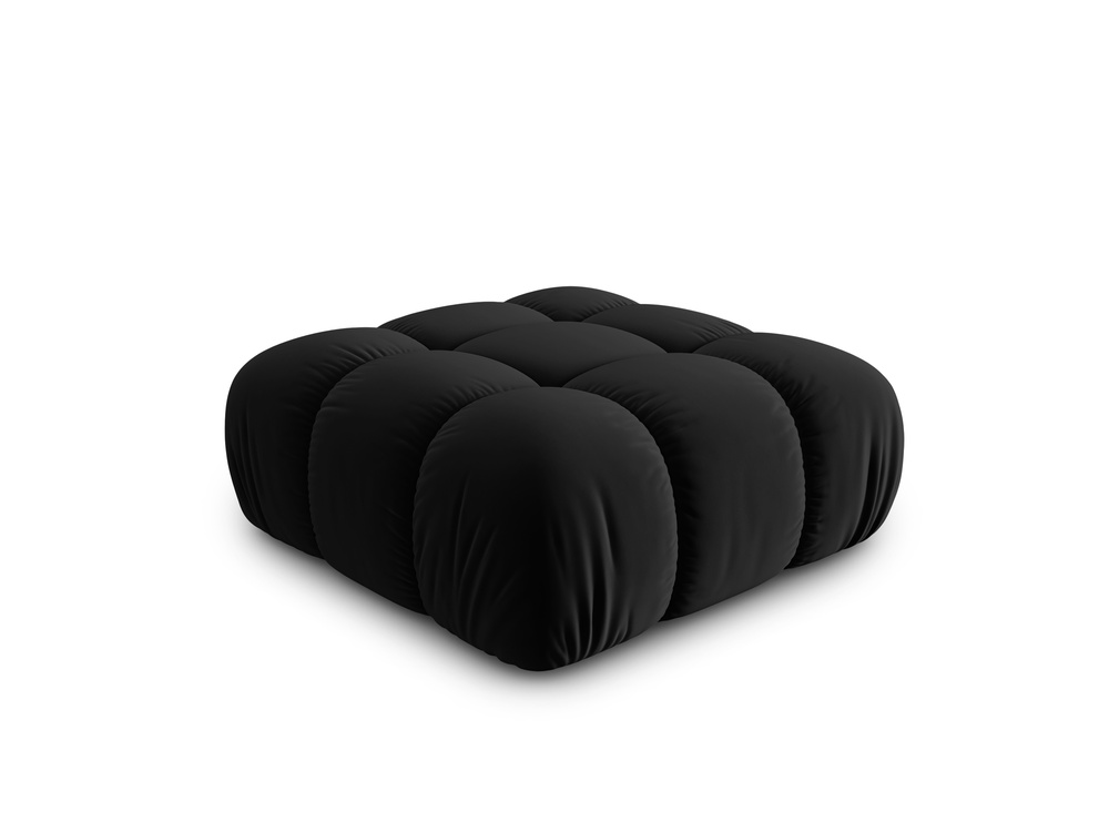 Cosmopolitan Design Pouf Cortina Samt Bluvel Schwarz
