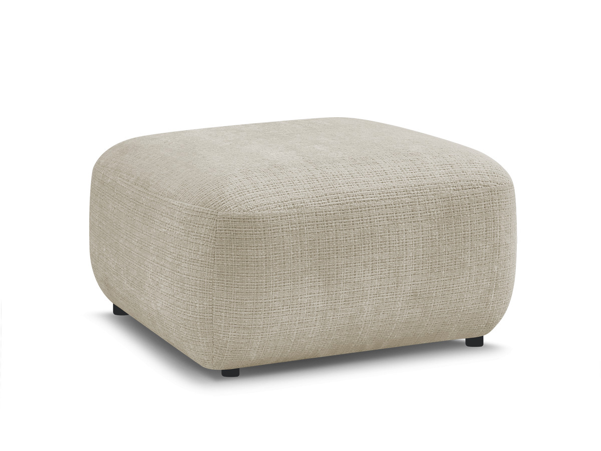 Bobochic Denise Pouf Strukturstoff Beige