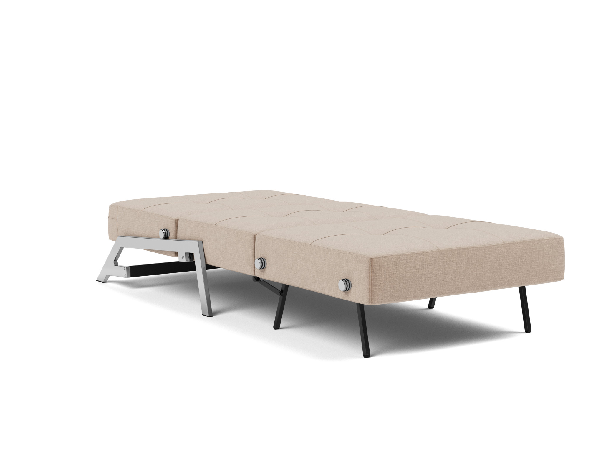 Schlafsessel Cubed 90 Chenille Esina 417-Mocha Beine Chrom