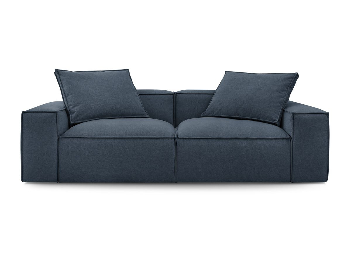 Bobochic Boheme Sofa 3-Sitzer Melange-Stoff Dunkelblau