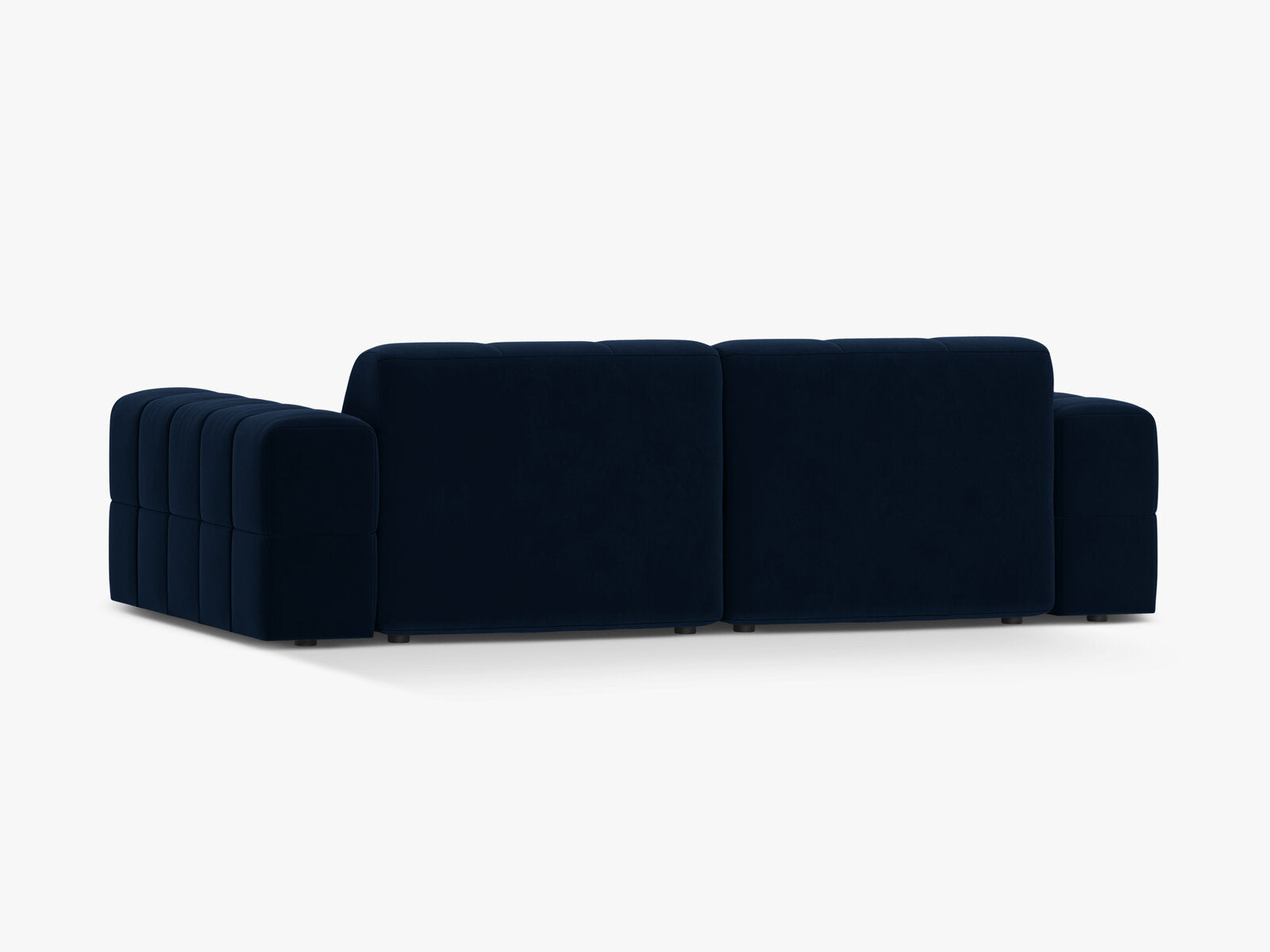 Micadoni Sofa Jennifer 3-Sitzer Samt Bluvel Königsblau
