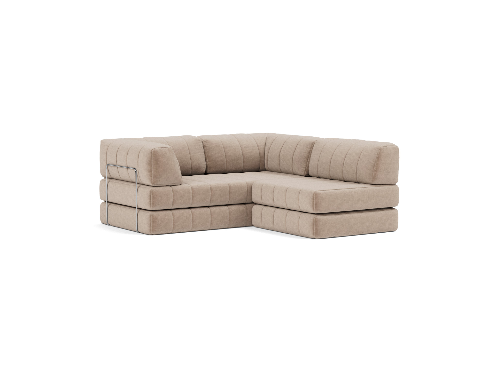 Schlafsofa CozyPad Grand mit Armlehnen Chenille Esina 417-Mocha