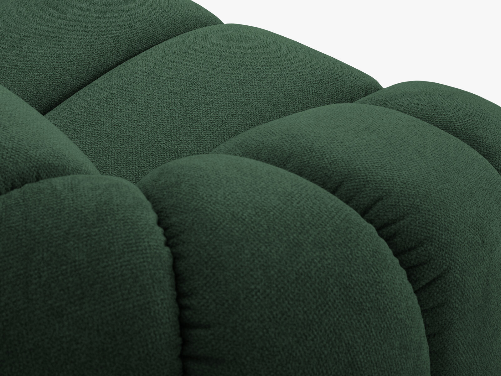 Micadoni Sofa Diana 2-Sitzer Strukturierter Samtstoff Grün