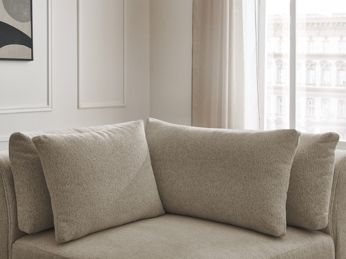 Bobochic Jana Eckmodul Melange-Stoff Taupe