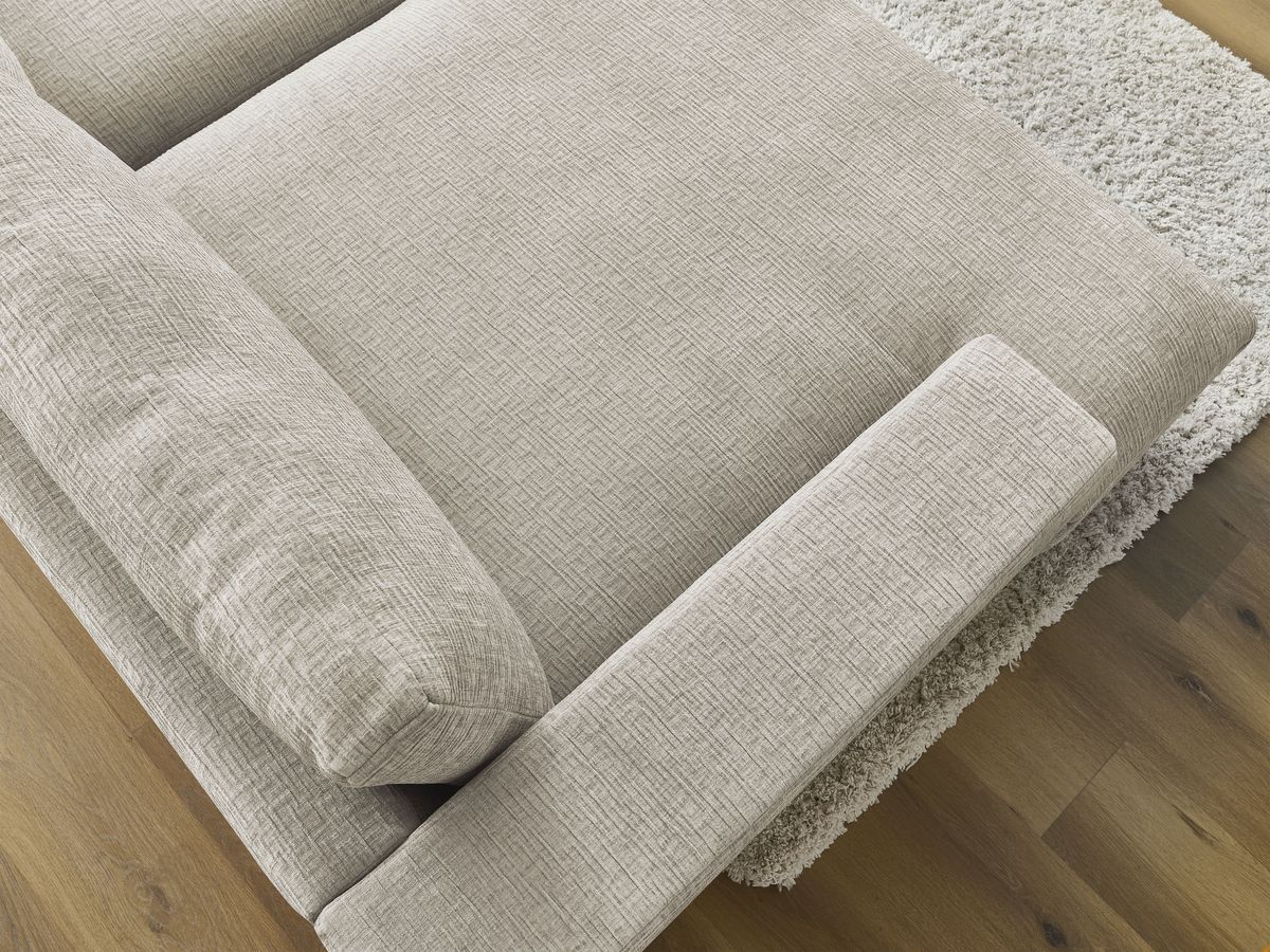 Bobochic Leonard Sofa 4-Sitzer 234 × 159 cm Strukturstoff Beige