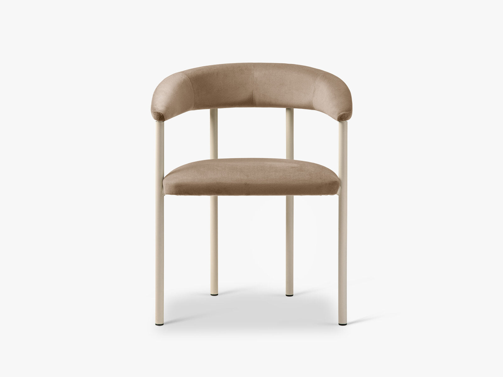 Micadoni Stuhl Lea Samt Magic Velvet Mandelbeige Creme