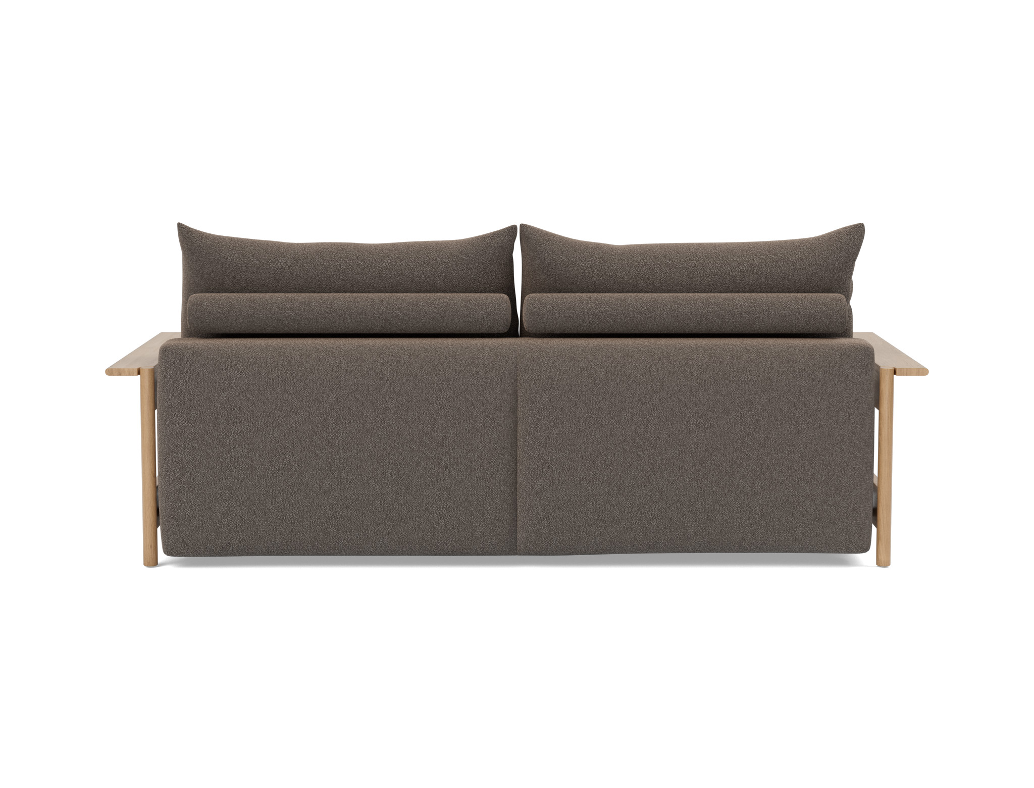 Schlafsofa Malloy Wood Boucle Skandi 530-Taupe