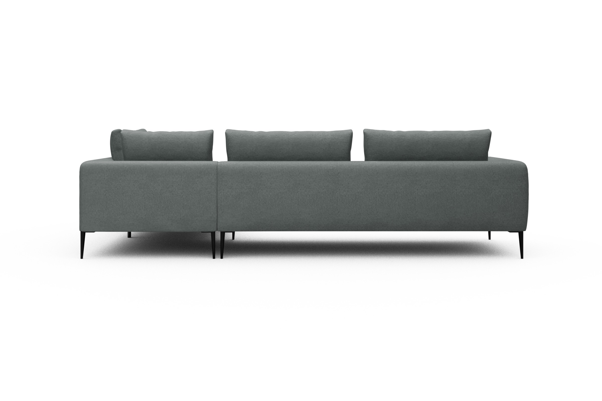 Ecksofa Paul Relax-Ecke links mit 3-Sitzer Denari-Soft-Grey