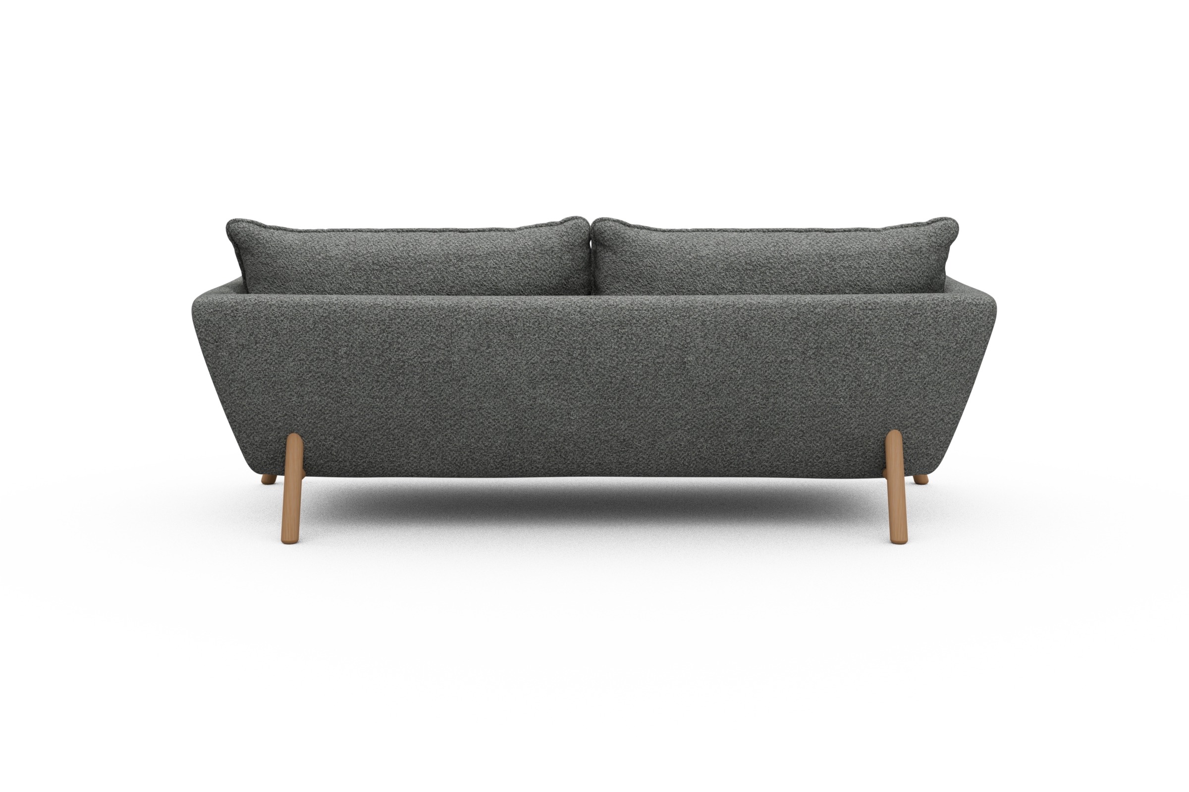 Sofa Emil PREMIUM 3-Sitzer Beinfarbe Eiche Natur Vanora-Warm-Grey