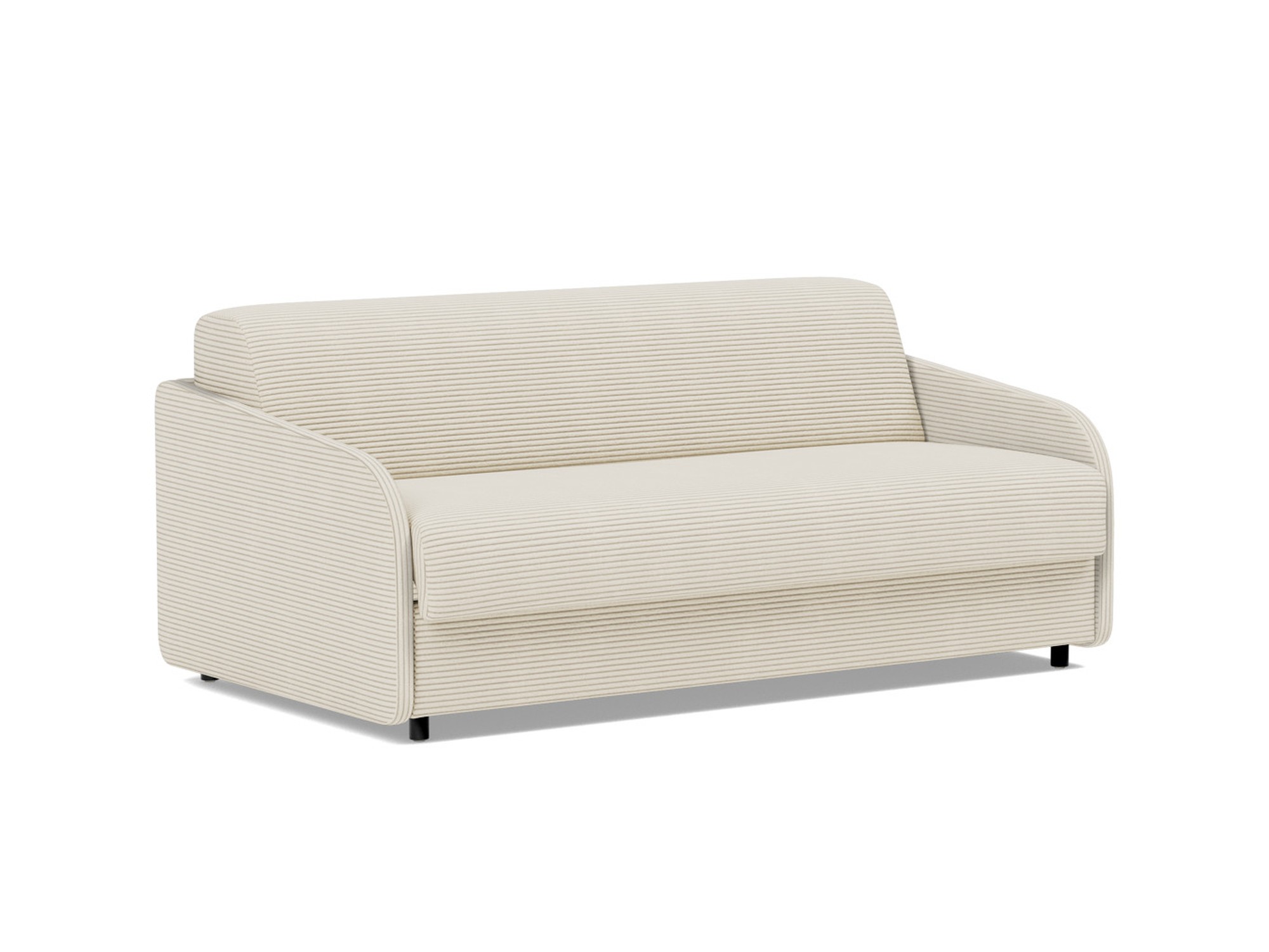Schlafsofa Eivor mit Memory-Matratze 140 Kord Corduroy 594-Ivory