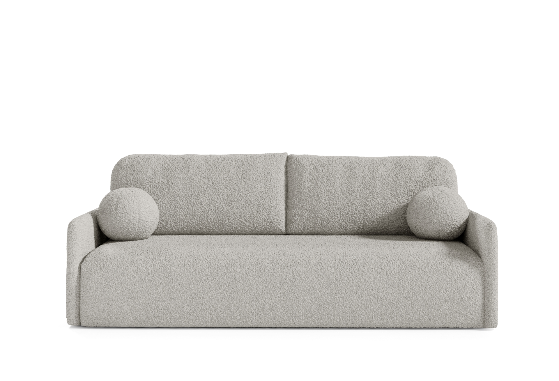 Glove 3-Sitzer Schlafsofa Abriamo Bouclé Helles Grau moebelfaktor